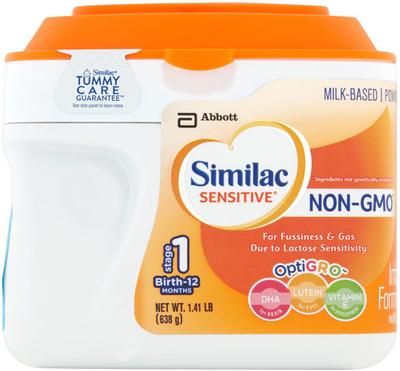 

Similac Sensitive Non-Gmo Infant Formula With Iron Stage 1 - 638G (USA)(638 g, Upto 12 Months)