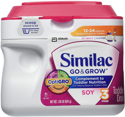 

Similac Go & Grow Soy Toddle Milk Stage 3 - 624G (USA)(624 g, 12+ Months)