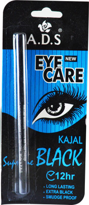 

ADS Eye Care Black Kajal 12Hr Pack of 2(Black)