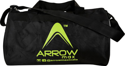 

Arrowmax Gym and Travel Bag , Black and Green By Krasa Duffel bag(Black, Kit Bag, Black;green