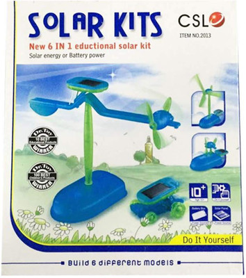 

Happy GiftMart 6 - in - 1 Educational DIY Solar Kit - Science Education Toys for Kids Children(Multicolor)