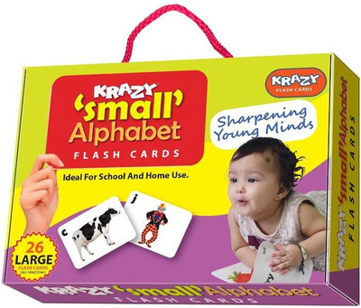 

Mind Wealth Krazy Small Alphabets Flash Cards(Multicolor)