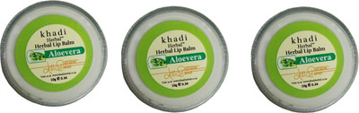 

Khadi Herbal Natural Aloevera Lip Balm(Pack of: 3, 30 g)