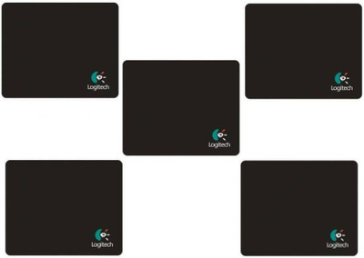 

Logitech 5 Pcs Comfort Mouse Pad Long Lasting HEAVY Mousepad(Black)