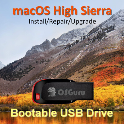 osguru macOS High Sierra 10.13.6 Install/Repair/Restore/Upgrade 16GB Bootable USB Pen Dri 64-Bit