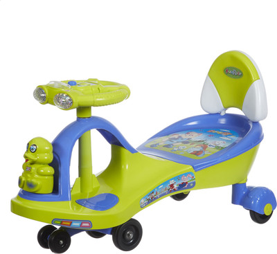 

Fun Ride Boost - Twist and Swing Magic Car with LED Lights, Musical Rhymes and Backrest (Green)(Green)