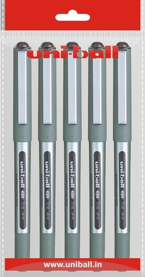 uni-ball Eye 5 Roller Ball Pen(Pack of 5, Black)