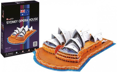 

kidoz kingdom 3D PUZZLE CUBICFUN SYDNEY OPERA HOUSE(58 Pieces)