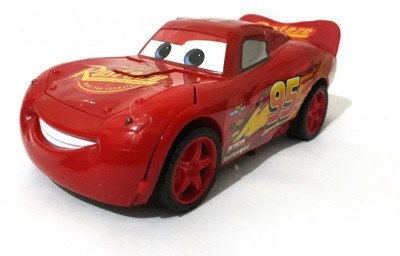 

August Remote control Rusteze 95 Mcqueen one key Deformation Transformer toy(Red)