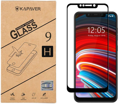 Kapaver Edge To Edge Tempered Glass for POCO F1(Pack of 1)