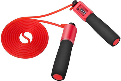 

LALA LIFE 2.8 M Skipping Rope for Workout and Speed Skip Training Jumping Rope(RED) Freestyle Skipping Rope(Black, Length: 9.2 inch)
