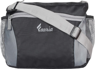 

Favria Men & Women Casual Black, Grey Polyester Messenger Bag