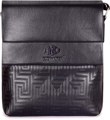 

The Clownfish Men & Women Casual Black Leatherette Sling Bag