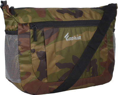 

Favria Men Casual Green Polyester Sling Bag