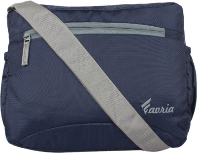 

Favria Men Casual Blue Polyester Sling Bag