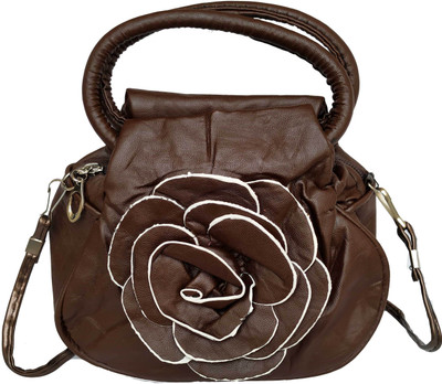 

Good Life Stuff Women Evening/Party Brown Leatherette Sling Bag