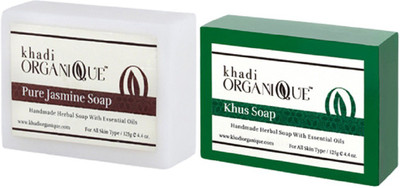 

KHADI ORGANIQUE HANDMADE JASMINE KUSH SOAP COMBO PACK PACK OF 2 250 GM(250 g, Pack of 2)