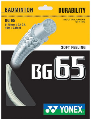 

Yonex BG 65 22 Badminton String - 70 m(Multicolor)