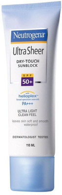 

Neutrogena Dry Touch Sunblock Sunscreen Lotion PA+++ 118 ml - SPF 15 PA+++(118 ml)