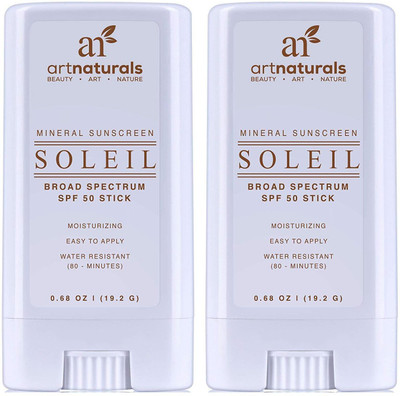 

Artnaturals Sunscreen Stick SPF 50, Pack of 2, 0.7 oz. - SPF 50(19 ml)