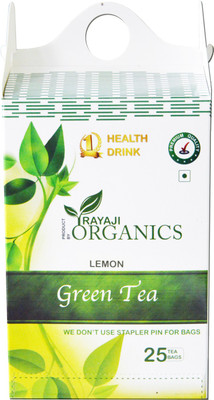 

Rayaji Organics Green Tea-Lemon Lemon Green Tea Bags(60 g, Vacuum Pack)