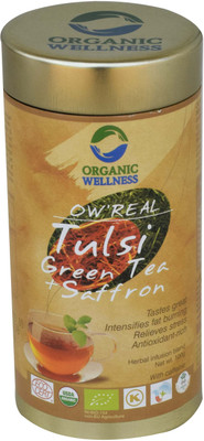 

Organic Wellness OW'Real Tulsi Green Tea + Saffron Saffron Green Tea(100 g, Tin)