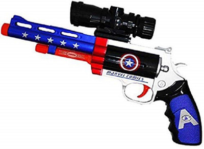 

Bestie Toys 3 in 1 Bullet Revolver with Air Gun, Jelly and Dart Bullets(Multicolor)