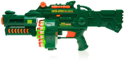 

Praroop Blaze Storm Soft Bullet Fully Automatic Gun, Green(Multicolor)