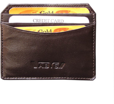 

ABYS Men Formal Brown Genuine Leather Card Holder(3 Card Slots)