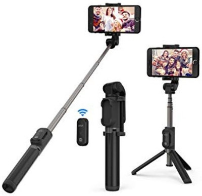 

Landmark GRD_501G_H8 selfie triopd smart phones compatiable Bluetooth Portable tripod with remote||360 degree tripod|| Foldable triopod|| Camera stand|| Mobile Tripod|| Camcorder tripod|| Camera mount|| Extendable tripod||Three-Dimensional Head & Quick Re