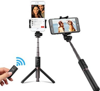 

Landmark OIT_525O_H8 selfie triopd smart phones compatiable Bluetooth Portable tripod with remote||360 degree tripod|| Foldable triopod|| Camera stand|| Mobile Tripod|| Camcorder tripod|| Camera mount|| Extendable tripod||Three-Dimensional Head & Quick Re