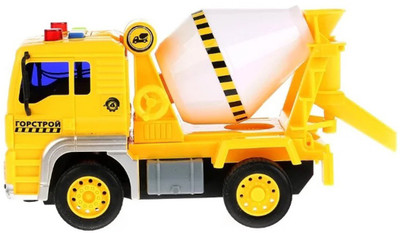 

IndusBay Friction Powered Pull Along Construction Automobile Cement Concrete Mixer truck Toy with Light & sound for kids(Yellow)