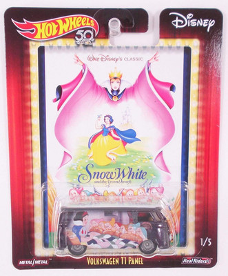

Hot Wheels 2018 Pop Culture Real Riders Disney Snow White - Volkswagen T1 Pane(Pink)