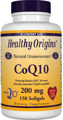 

Healthy Origins CoQ10 Kaneka Q10 200 mg 150 Softgels(150 No)
