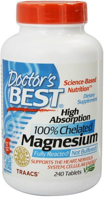 

Doctor's Best High Absorption Magnesium 100% Chelated 240 Tablets(240 No)