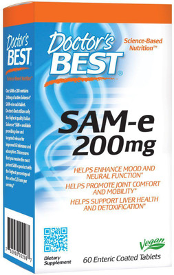 

Doctor's Best SAM-e 200 mg 60 Enteric Coated Tablets(60 No)