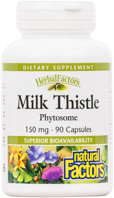 

Natural Factors Milk Thistle Phytosome - 150 mg - 90 Capsules(90 No)