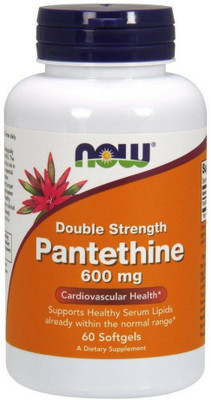 

Now Foods Pantethine Double Strength 600 mg 60 Softgels(60 No)