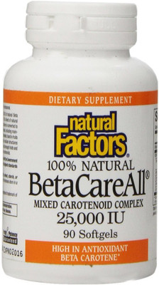 

Natural Factors BetaCareAll 25000 IU 90 Softgels(90 No)