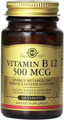 

Solgar Vitamin B12 500 mcg 100 Tablets(100 No)