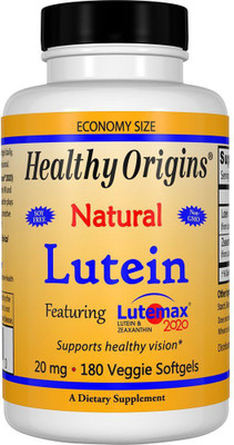 

Healthy Origins Lutein Natural 20 mg 180 Veggie Softgels(180 No)