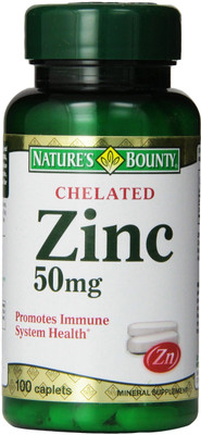 

Nature's Bounty Zinc 50 mg 100 Caplets(100 No)