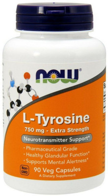 

Now Foods L-Tyrosine Extra Strength 750 mg 90 Veg Capsules(90 No)