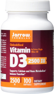 

Jarrow Formulas Vitamin D3 2500 IU 100 Softgels(100 No)