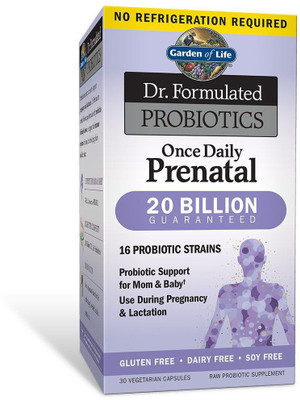 

Garden Of Life Dr. Formulated Probiotics Once Daily Prenatal - 20 billion - 30 Vege Capsules(30 No)