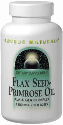 

Source Naturals Flax Seed-Primrose Oil 1300 mg 180 Softgels(180 No)