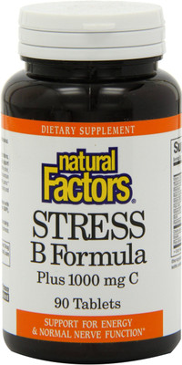 Natural Factors Stress B Formula Plus 1000 mg C - 90 Tablets(90 No)