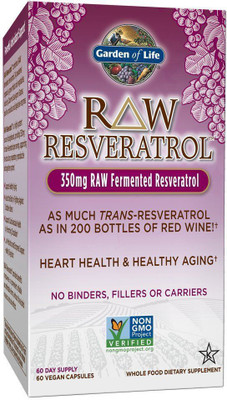 

Garden Of Life RAW Resveratrol 350 mg 60 Veggie Caps(60 No)