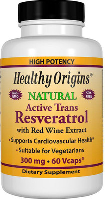 

Healthy Origins Active Trans Resveratrol with Red Wine Exract 300 mg 60 VCaps(60 No)