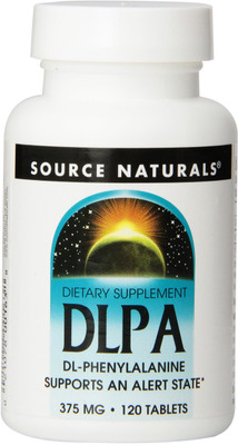 

Source Naturals DLPA - 375 mg - 120 Tablets(120 No)